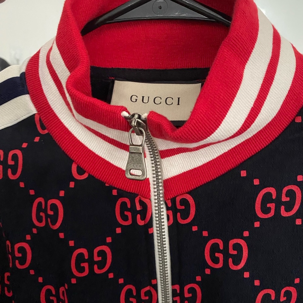 Red Gucci Tracksuit Top
